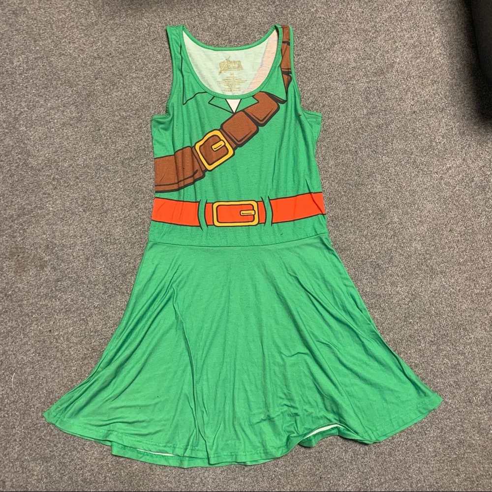 Midi Skater Style Tank Top Legend of Zelda Link Dress